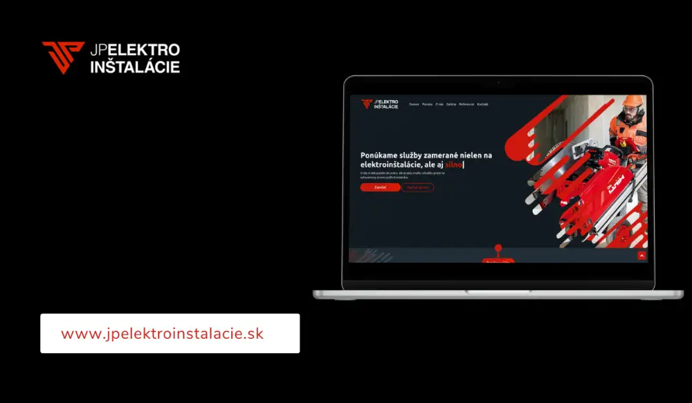 Tvorba webovej stránky pre firmu JP | Elektroinštalácie Web nášho spokojného klienta JP | Elektroinštalácie
